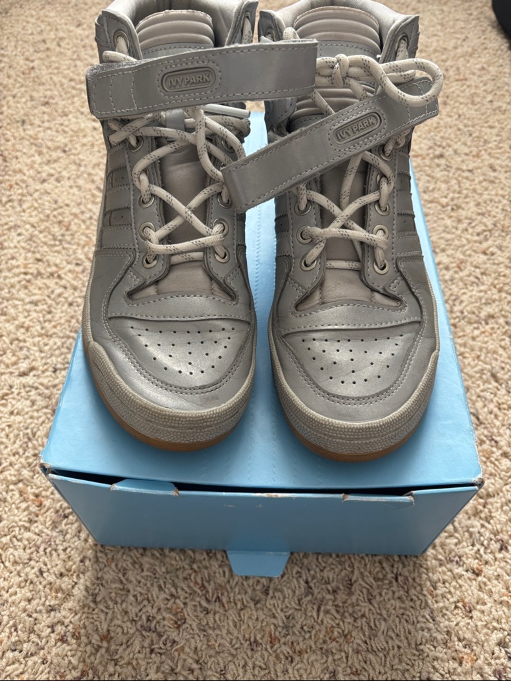 IVY PARK  High-Top Sneakers in Silver